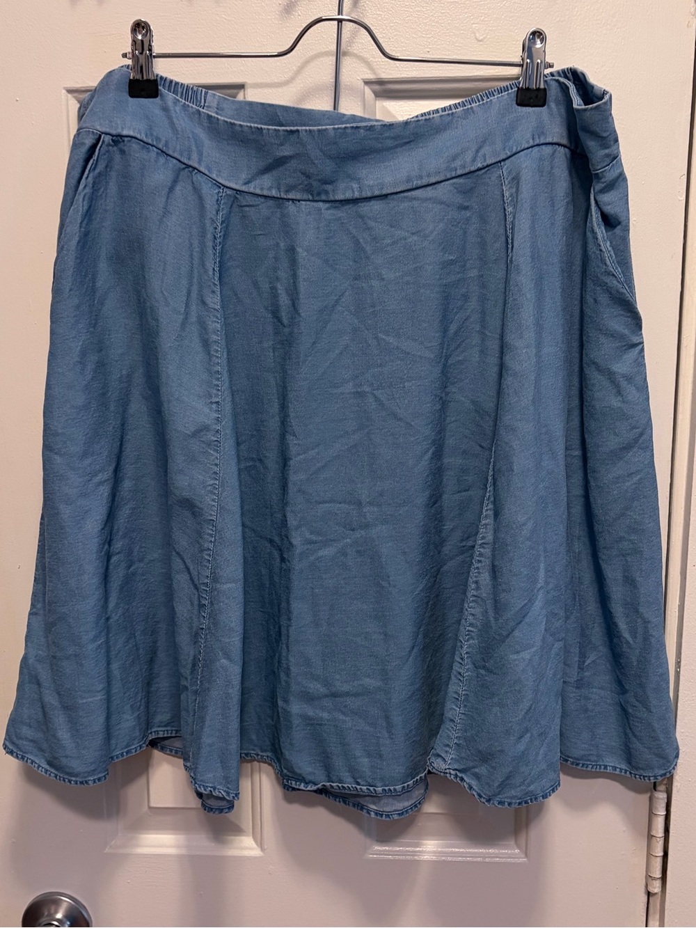 Torrid 2x Chambray Skater Skirt - Picture 3 of 5